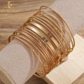 Enacolor 14Pcs/Set Retro Gold Metal Exaggerate Multi-layered Bracelet Set Women Bangles Trendy Jewelry Gifts Wholesale. 