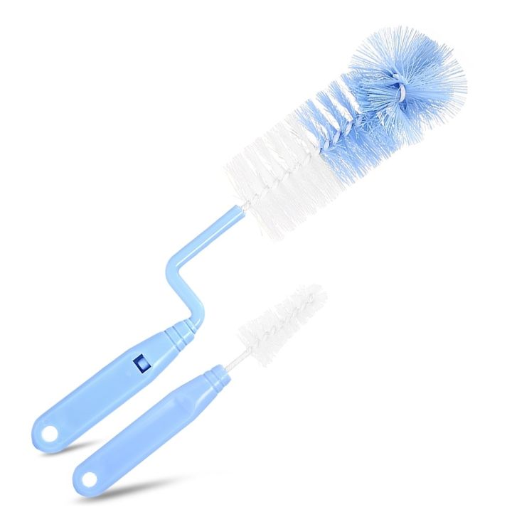 Mumlove 2 Pcs Bottle Brush Set - BPA-Free Cleaning Brushes for Baby Feeding Bottles