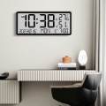 LCD Digital Alarm Clock with Temperature Sensor Desktop & Wall Mountable Manual & Automatic Display Adjustability Durable Easy Install Easy to Use. 