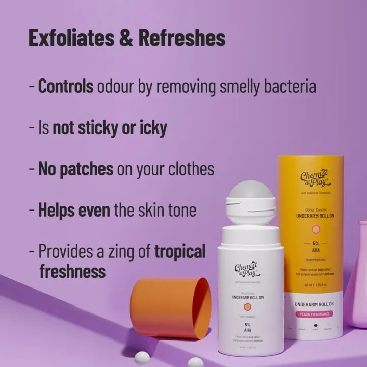 Chemist%20at%20Play%20UnderArm%20Roll-On%20Deodorant%20with%205%25%20AHA,%20Peach%20Fragrance,%2040ml%20-%20Image%205