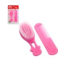 Baby Hair Brush and Comb Set for Newborns & Toddlers | Soft Bristles, Ideal for Cradle Cap | Perfect Baby Registry Gift. 