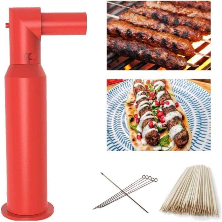 Carpango Kebab Maker – Manuelle Spießpresse Aus ABS-Kunststoff, 29x7,5x2,6 Cm, In Grau – Für Perfekte, Gleichmäßige Fleischspieße Beim Grillen – Ideal Für Camping & Gartenparty