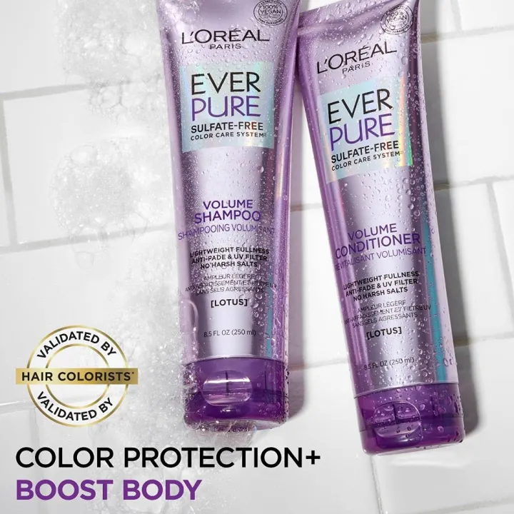 Loreal%20Paris%20EverPure%20Volume%20Sulfate%20Free%20Shampoo%20for%20Color-Treated%20Hair,%20Volume%20+%20Shine%20for%20Fine,%20Flat%20Hair,%208.5%20fluid%20Ounce%20-%20Image%202