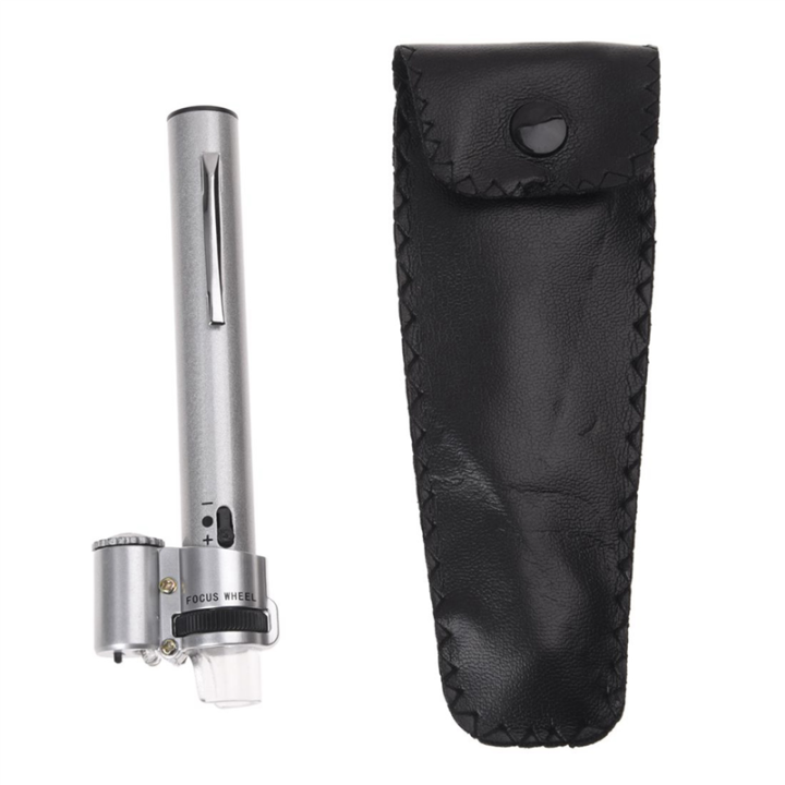 NAMUNY%202%20Pcs%20100X%20Jewelry%20Gem%20Handheld%20Pocket%20LED%20Lights%20Miniscope%20Loupe%20Magnifier%20Pen%20Zoom%20-%20Image%203