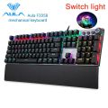 AULA F2088 Mechanical Gaming Keyboard, with Ergonomic Wrist Rest, Multimedia Control Knob, 22 Backlight Modes. 