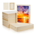10 Pcs 5.5x7Inch Wood Panel Boards, Unfinished Wood Canvas Wooden for Painting, Arts, Pouring Use with Oils, Acrylics Easy to Use. 