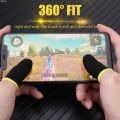 Uonevic Touch screen finger glove cover sweat and anti slip touch play touch screen Profesional finger BG mobile phone game tip gloves PUcs game finger 20/40p. 