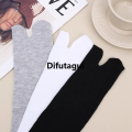 Difutagui Japanese Unisex Fiber Two Finger Socks Flip Flop Sandal Split New style Toe Tabi Ninja Geta Socks Deodorant Breathable Long Sock. 