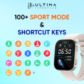 Ultima Nova Pro with 2.04" Amoled Display, Bluetooth Calling Smartwatch, IP68 Waterproof, Always On Display with Zinc Alloy Meta Frame Smart Watch. 