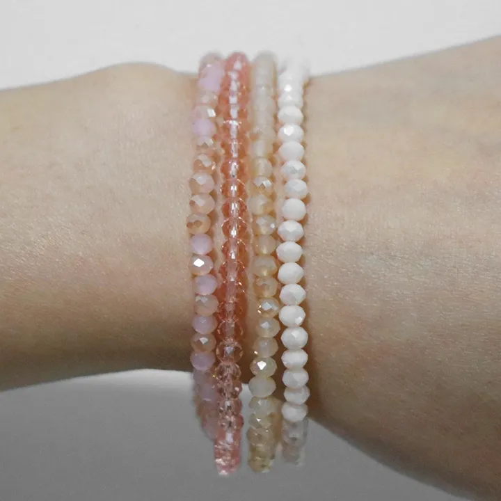 Dili%20Crystal%20Glass%20Women's%20Natural%20Stone%20Ao%20Crystal%20Beads%20Bracelet%204pcs/set%20Gold%20Elastic%20Bracelet%20Set%20Jewelry%20-%20Image%203
