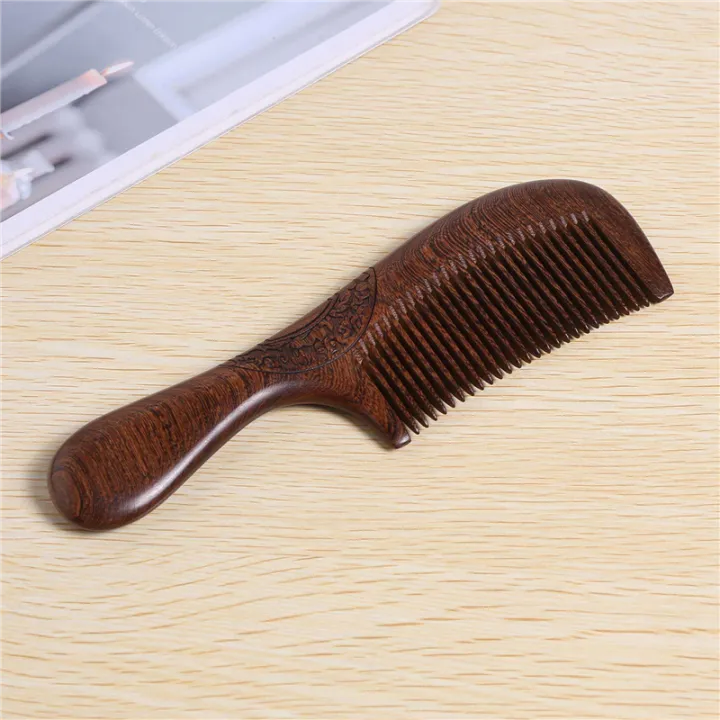 NXFDSIOZ%203X%20Unisex%20Sandalwood%20Comb%20Women%20Men%20Home%20Travel%20Wood%20Anti-Static%20Fine-Tooth%20Comb%20Wooden%20Handles%20Hair%20Comb%20-%20Image%208