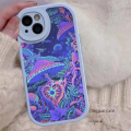 HOT Weird Trippy Mushroom Psychedelic Art Phone Case Hard Leather For iPhone 15 14 13 12 Mini 11 14 Pro Max Xs X Xr Plus Fundas. 