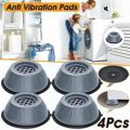 4 Pcs Anti Vibration,Washing Machine Stand,Anti Shock, Refrigerator Pad And Washing Machine With Suction Cup Feet, Fridge Washing Machine Feet Pads Leveling Feet Anti Walk Pads Shock Absorber Furniture Lifting Base, Floor Protector. 