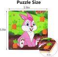 Toys World | Wooden Puzzle 16 Pcs Assorted Design Wooden Puzzle Board Jigsaw Puzzle Early Educational Wooden Toys for Kids – Colorful Educational Toy (15 cm x 15 cm). 