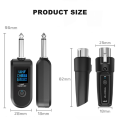 (GGBR)-UHF XLR Adapter System Wireless Microphone Transmitter Receiver for Dynamic Microphone Audio Mixer PA System. 