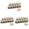 ZOROOM 3X 12 Strings Acoustic Guitar Tuning Pegs Chrome Plated Machine Heads 6L 6R Acoustic Guitar Instruments Accessory Part. 