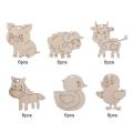 DIY Crafts Wooden Wooden Cutouts Animal Black Unfinished Wood Paint Crafts Home Decor. 