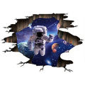 Wallpaper ceiling home décor kids room planet starry sky wall breaker space 3d astronaut vinyl sticker design art mural. 