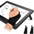 5 Pack Artist Gloves for Tablet Digital Drawing Glove Two Fingers (M). 