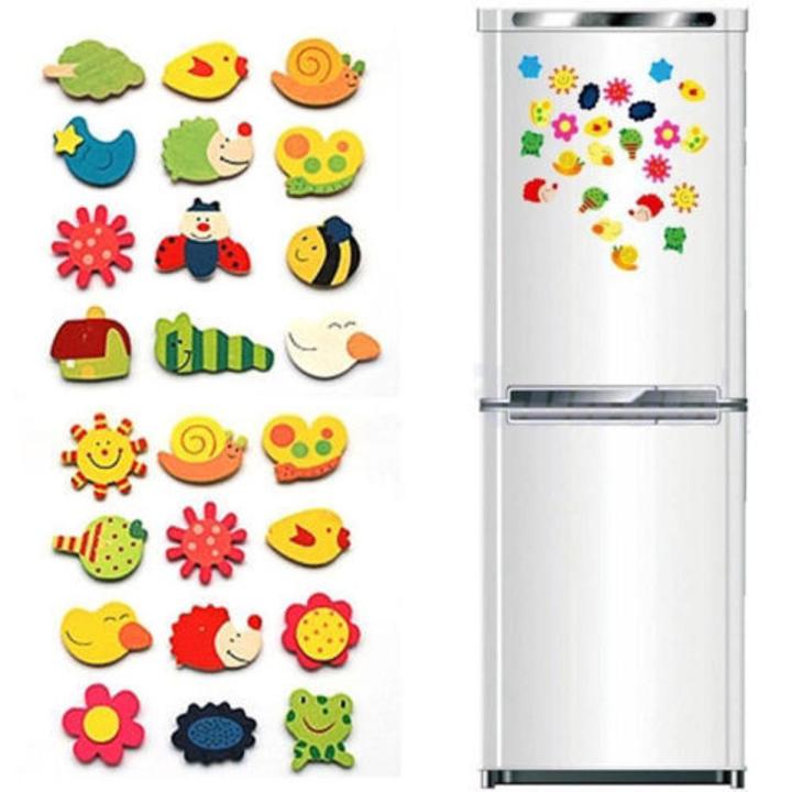 12Pcs/Set Cartoon Animal Fish Cute Fridge Magnet Whiteboard Sticker Cartoon Refrigerator  Decoration Sticker