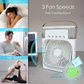 3 In 1 Mini Air Cooler Fan - Air Conditioner With Water and Ice Compartment. 