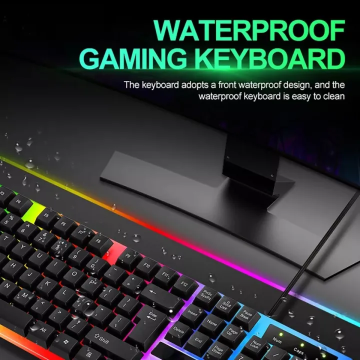 CADEVE%209122%20Rainbow%20Backlit%20Waterproof%20Multimedia%20Mechanical%20Gaming%20Keyboard%20And%20Mouse%20-%20Image%205