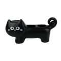 Creative 3 Holes Electric Toothbrush Stand Cartoon Cat Ceramics Toothbrush Base Waterproof Durable Toothbrush Storage Rack Home Use. 