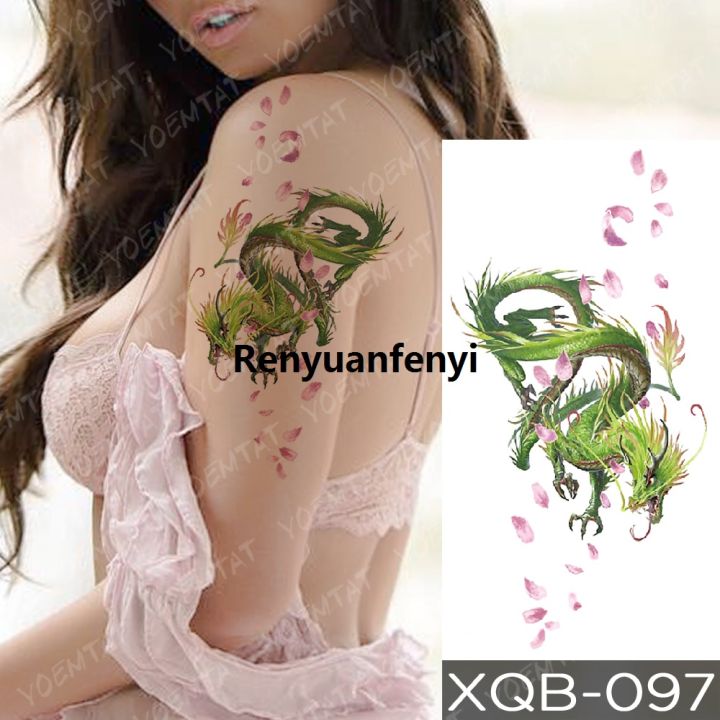 Renyuan%20Waterproof%20Temporary%20Tattoo%20Sticker%20Blue%20Ice%20Dragon%20Plum%20Blossom%202025%20Flash%20Tattoos%20Family%20Tree%20Fox%20Body%20Art%20Arm%20Tatoo%20Women%20Men%20-%20Image%203