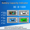 Sutuiying 6133A Battery Capacity Indicator DC8-100V LCD Digital Electricity New Meter Lithium LiFePO4 Lead-acid Cell 12V 24V 48V 72V Voltmeter. 