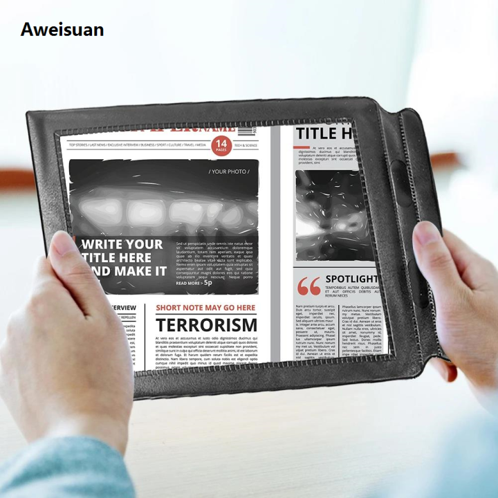 Aweisuan%201-3pcs%20A4%20Magnifier%203X%20Magnifying%20Glass%20Page%20Large%20Sheet%20Magnifying%20Glass%20Book%20Magnification%20PVC%20Handheld%20Magnifier%20for%20Reading%20-%20Image%205