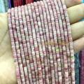 4x2MM Rondelle Natural Stone Dream Red Agate Flat Round Loose Spacer Beads for Jewelry Making Diy Bracelet Accessories. 