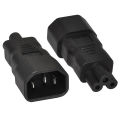 PDU UPS C14 to C5, IEC320 C13/C14 to C5/C6 Kettle Lead to PC Laptop Power Supply Cable Adapter. 