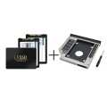 SSD SATA III 2.5-inch Interface With Caddy (9.5MM only) Combo Set 512 GB. 