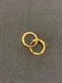 Golden Beruwa Small Hoop Earrings For Kids Girls - Comes With Gold Storage Box. 