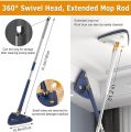 Multifunctional Mop And Bucket Hand Free 360 Degree Head Self Cleaning Great for Wet And Dry Cleaning with Microfiber Pads. 