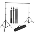 9x9ft Green Screen Studio Background Stand Set For Backdrop Photography & Videography With Carry Bag (Portable & Foldable Studio Tripod Stand Kit).. 