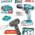 Total 20V Combo Kit- Cordless Impact Drill. 