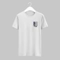 Attack on Titan | Survey Corps | Printed White Graphic T-Shirt. 
