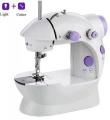 Portable Sewing Machine With Light And Cutter- White/Purple. 