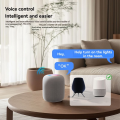 Tuya Zigbee Intelligent Dual Switch Control Wall Light Switch for App, 2 Gang Smart Device. 