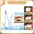 FOCALLURE 3 Colors Eyebrow Pencil Waterproof Long-lasting 3 In 1 Ultra Fine Triangle Eye Brow Makeup Cosmetics. 