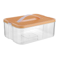 Stackable Toys Organizer Adjustable Sundries Container Storage Case Yellow-B 1 Piece. 
