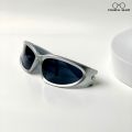 Chasma Ghar - Silver Unisex Y2K Sunglasses For Men And Women. 