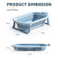 Crown Design Foldable Bathtub without Headrest Cushion Pillow for Children- Multicolor. 