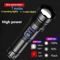 【2025 Version】 Super Powerful LED Flashlight White Laser XHP70 Rechargeable Torch High Power Flashlights COB Light Tactical Waterproof Lantern. 