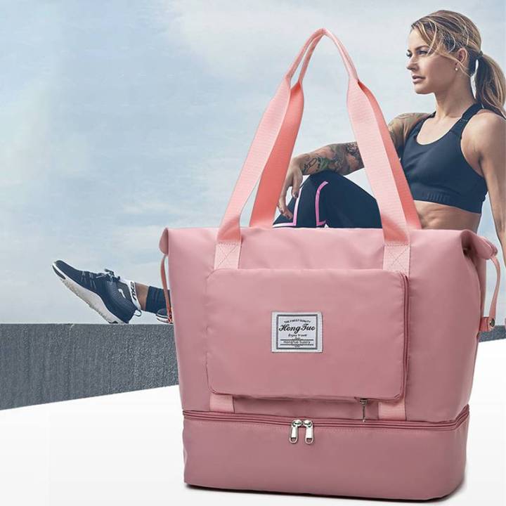 Waterproof%20Oxford%20Travel%20Tote%20Bag%20For%20Women%20Large%20Capacity%20Carry%20On%20Luggage%20Shoulder%20Hand%20Bag%20With%20Wet%20Pocket%20-%20Image%203