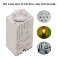 Delay Control H3Y-2 Time Relay 10s 8Pin Delay Timer Relay AC 220V Timer Time Relay Electrical Circuits. 