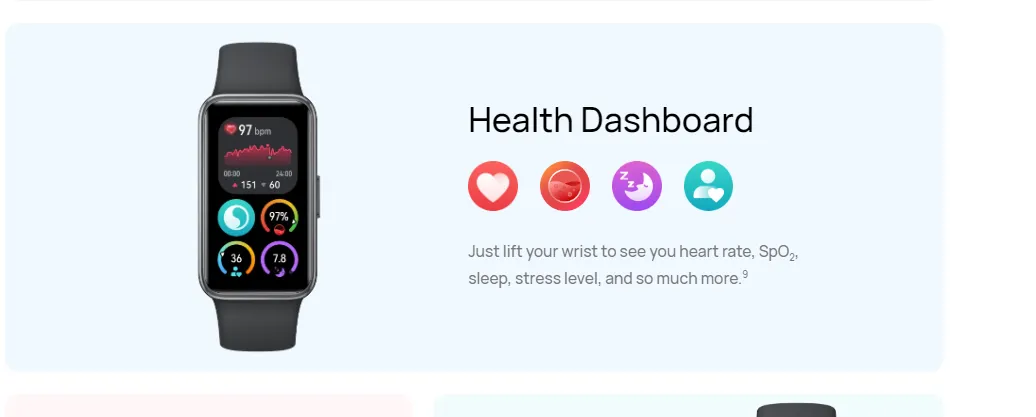 Huawei Band 9 | 8.99mm Ultra Thin Design | Continuous Heart rate Monitoring | 100 Workout Modes | Scientific sleep Tracking