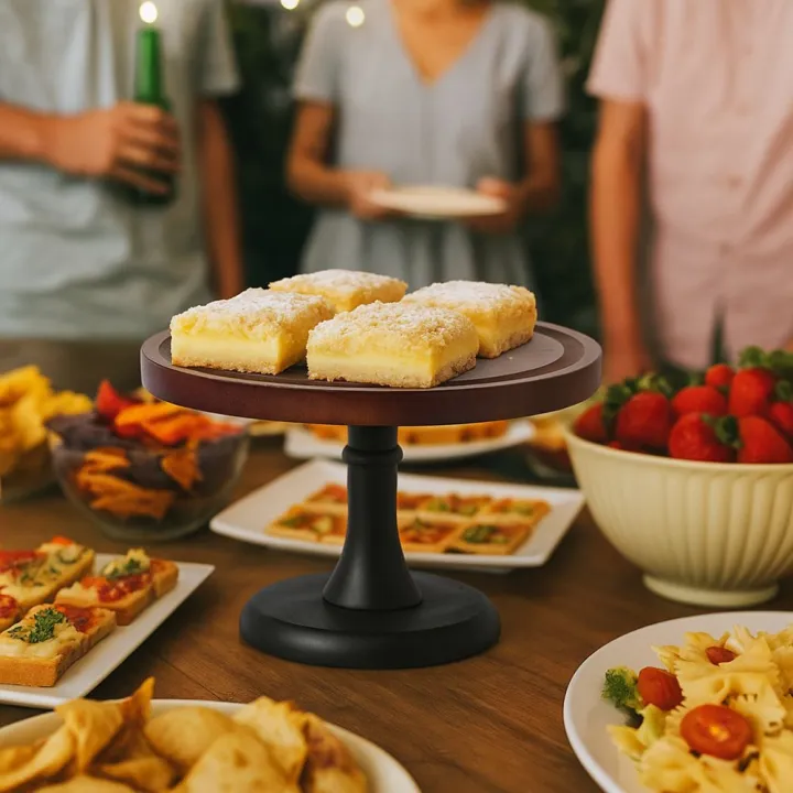 Decorative%208%20Inch%20Wooden%20Cake%20Stand%20High%20Base%20Household%20Fruit%20Snacks%20Storage%20Tray%20Circular%20Shape%20Dessert%20Pastry%20Display%20Stand%20Party%20-%20Image%208