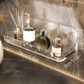 Acrylic Transparent Storage Rack Bathroom Wall Mounted Punch Free Storage Tray DUJU. 